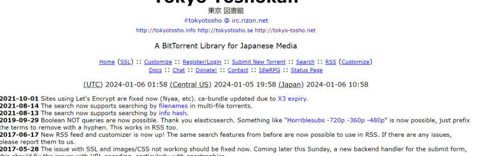日本磁力搜索网站——Tokyo Toshokan