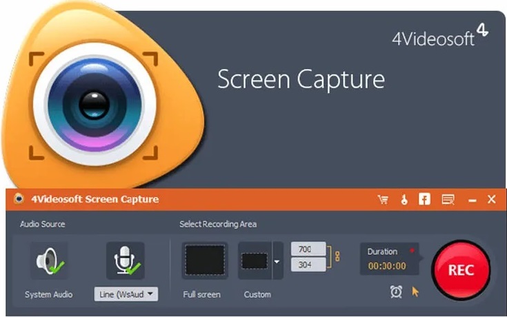 屏幕捕获程序 4Videosoft Screen Capture v1.5.10 x64