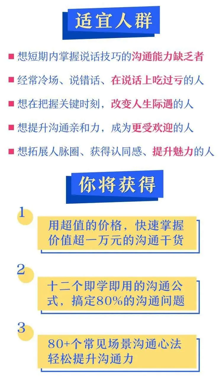 即学即用的高情商沟通课，轻松化解表达难题（完结）